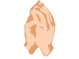 Hands folded in prayer